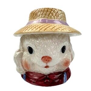 Vintage Dalton Bunny Cookie Jar Ceramic Rabbit Easter Kitchen Decor